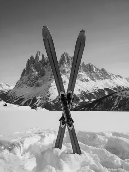 Snowy Skis Mountains by Andreas Magnusson