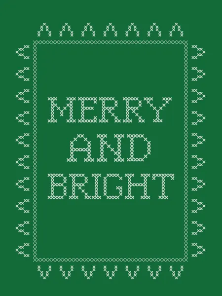 Merry And Bright Cross Stitch by Jolly and Dash