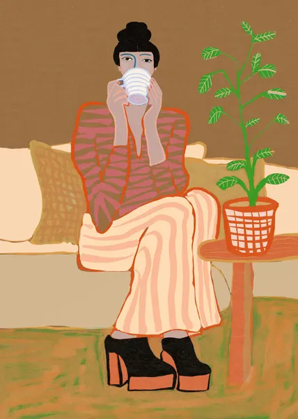 Cozy Coffee Moment by Sharyn Bursic