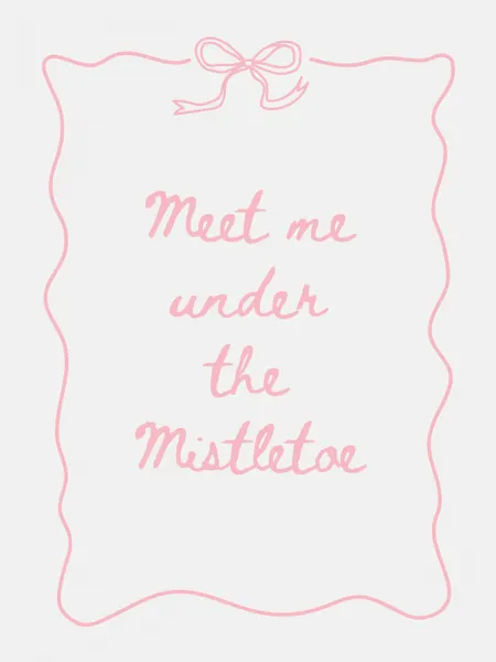 Pink Mistletoe Wish by Jolly and Dash