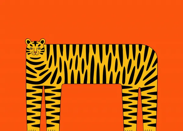 Playful Striped Tiger by Andreas Magnusson
