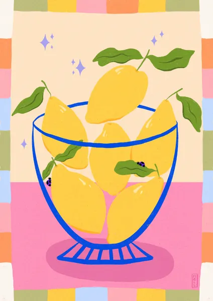 Fresh Lemon Bowl by Dirkie Nell