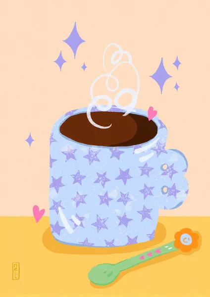 Starry Coffee Mug by Dirkie Nell