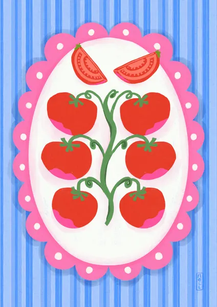 Garden Tomato Frame by Dirkie Nell