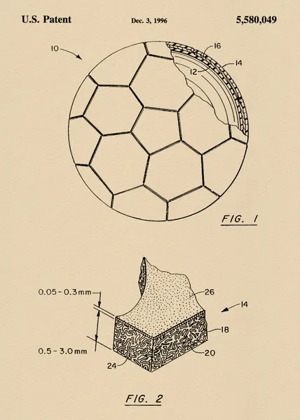 Vintage Soccer Ball Patent by Andreas Magnusson