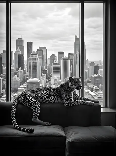 Urban Leopard View by Josie George