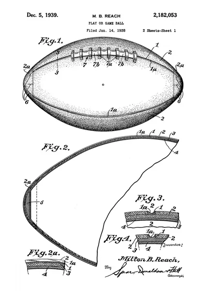 Vintage Football Patent by Andreas Magnusson