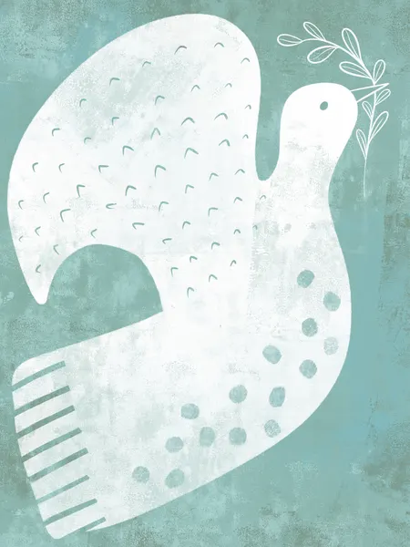 Serene Peace Dove by Nikita Jariwala