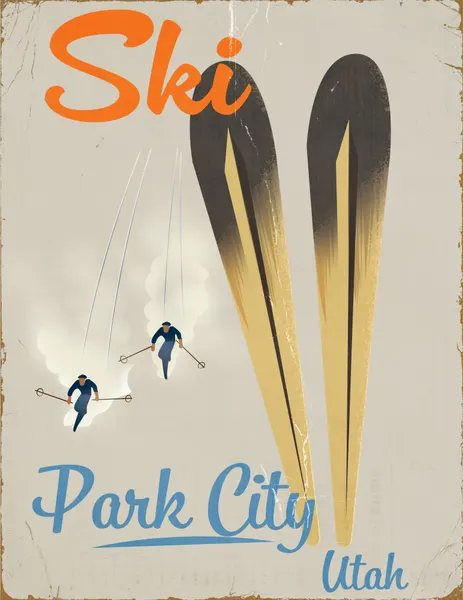 Retro Ski Park City by Nicholas