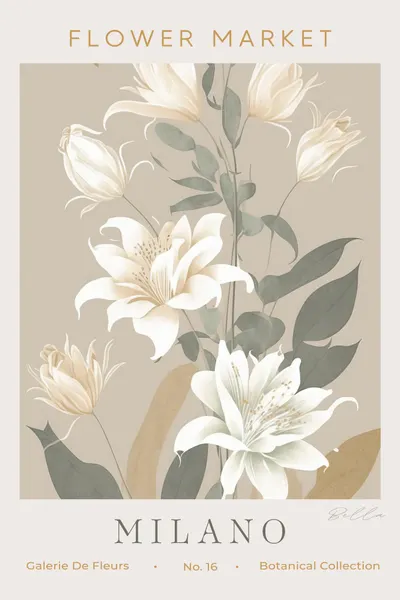 Elegant Cream Lilies by Bella Eve