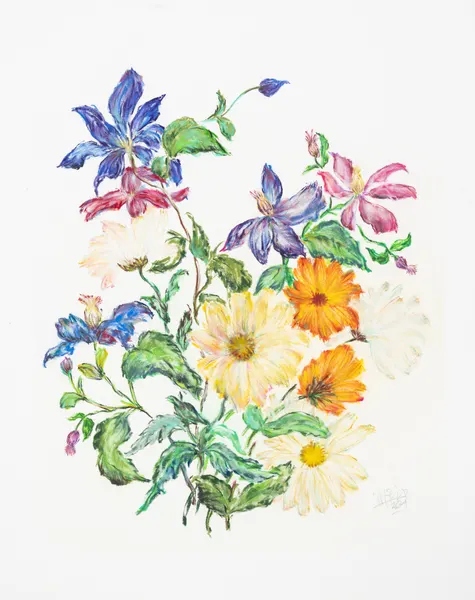 Vibrant Garden Bouquet by Mette Rix