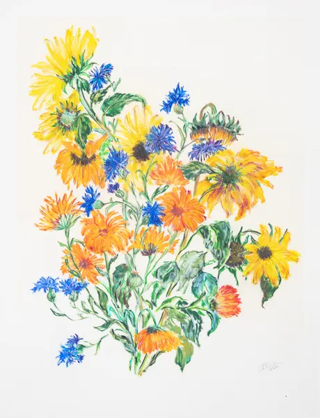 Colorful Summer Bouquet by Mette Rix