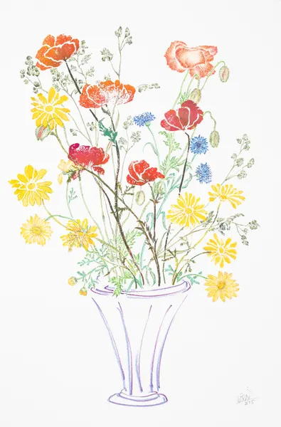 Colorful Summer Bouquet by Mette Rix