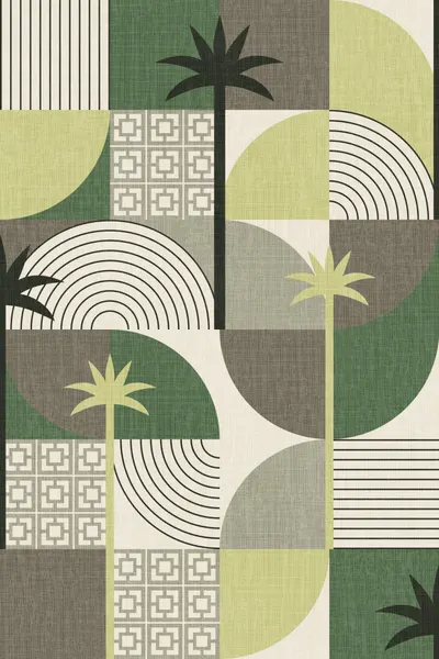 Geometric Palm Paradise by Alexandra Weise