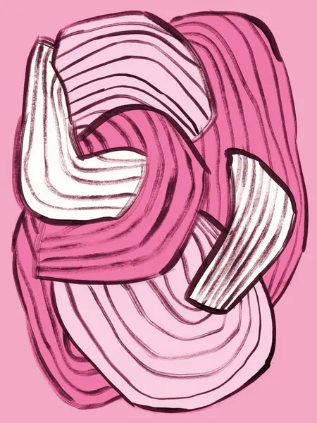 Abstract Pink Flow by Catalina Somolinos