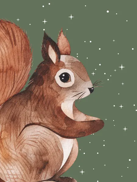 Starry Night Squirrel by Ohkimiko