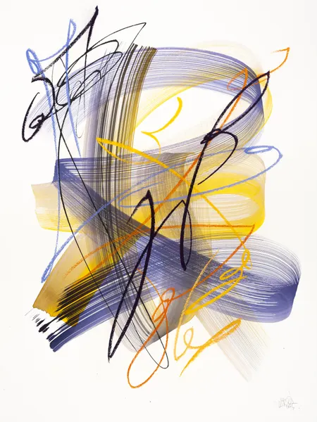 Vibrant Abstract Movement by Mette Rix