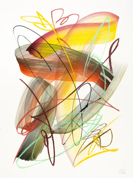 Dynamic Colorful Flow by Mette Rix