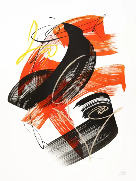 Dynamic Abstract Strokes by Mette Rix