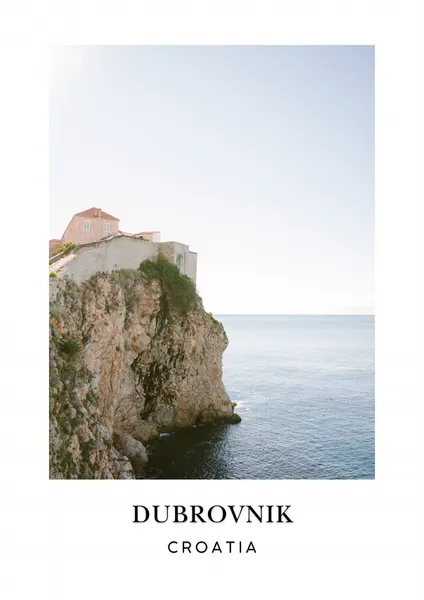 Dubrovnik Travel poster by Raisa Zwart