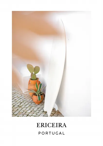 Ericeira surf Travel poster by Raisa Zwart