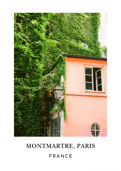 Montmartre Travel poster by Raisa Zwart