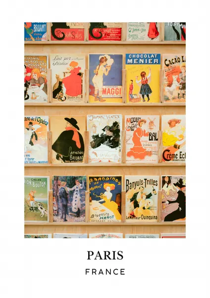 Paris France Affiches Travel poster by Raisa Zwart