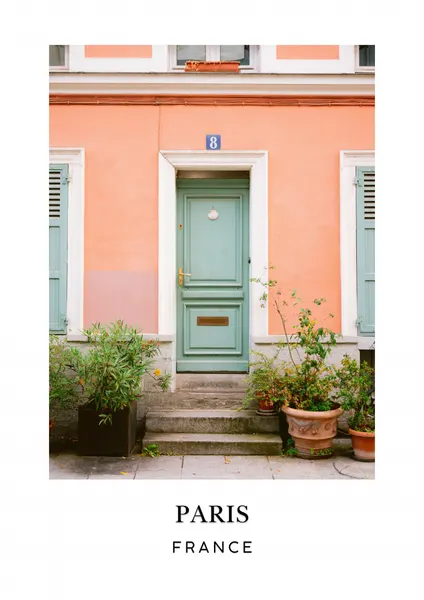 Rue Cremieux Paris France Travel poster by Raisa Zwart