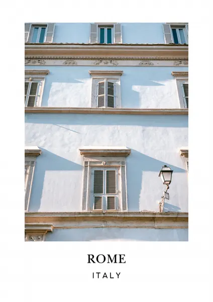 Trastevere Rome Travel Poster by Raisa Zwart