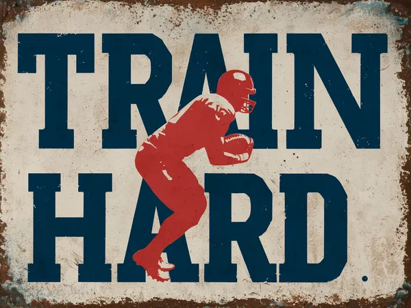 Train Hard Football by Pictufy Studio IV