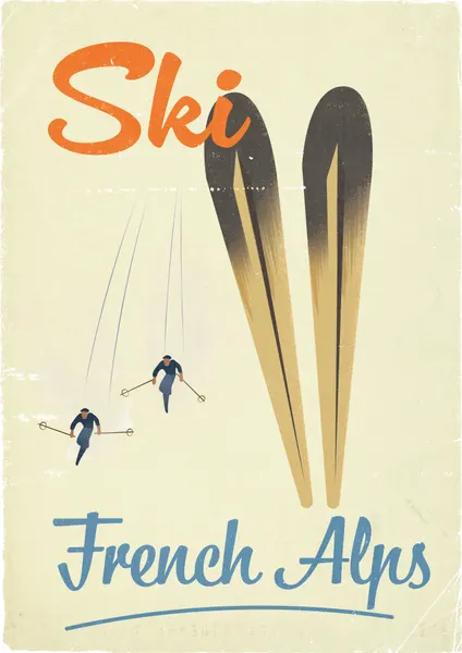 Classic French Alps Ski by Nicholas