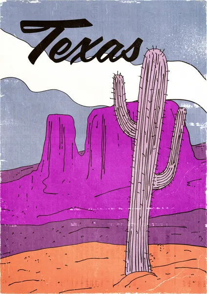 Vintage Texas Desert by Nicholas