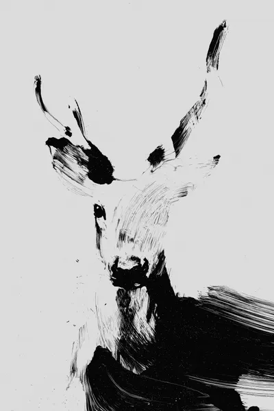Abstract deer no 03 by Treechild
