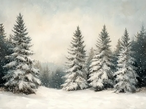 Winter Wonderland Pines by Jolly and Dash