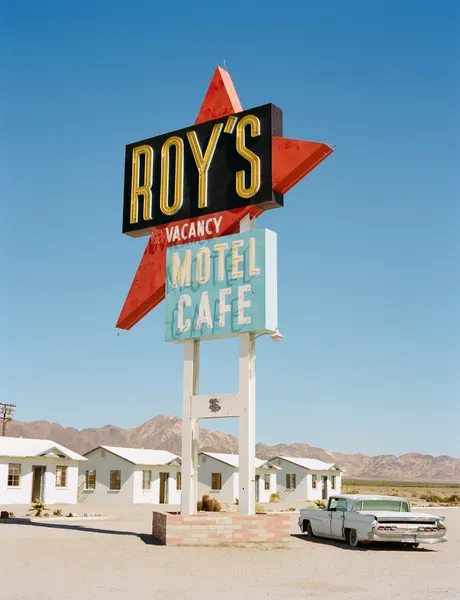Vintage Desert Motel Sign by Bethany Young