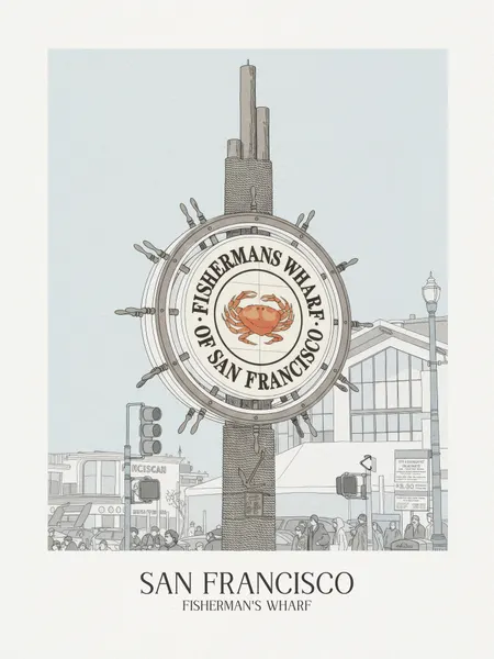 Fisherman's Wharf San Francisco by Andreas Magnusson
