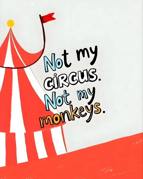 Whimsical Circus Life Quote by Uma Gokhale