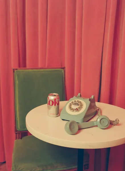 Retro Pink Phone by Bethany Young