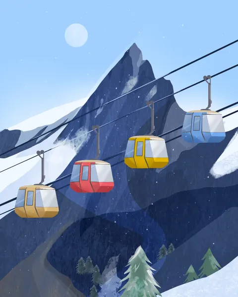 SKI LIFT by Petra Lizde
