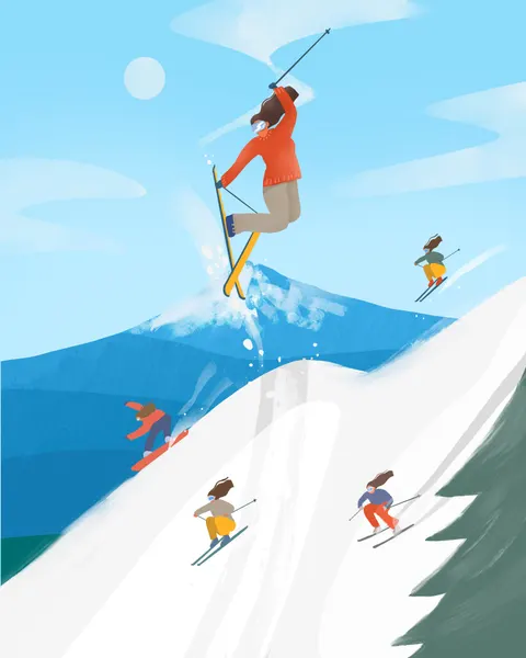 SKI GIRLS by Petra Lizde