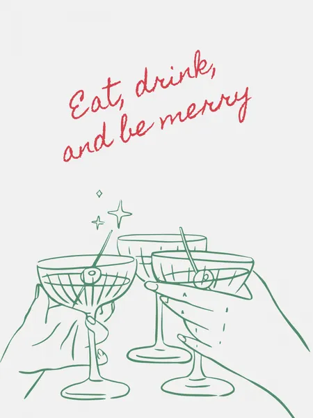 Eat Drink Be Merry by Jolly and Dash