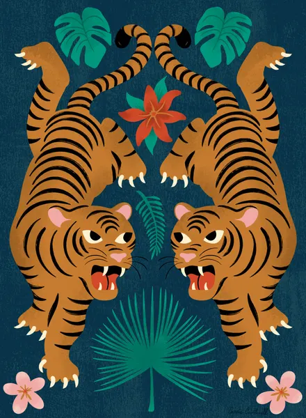 Jungle Tigers 1 by Carrie Cantwell
