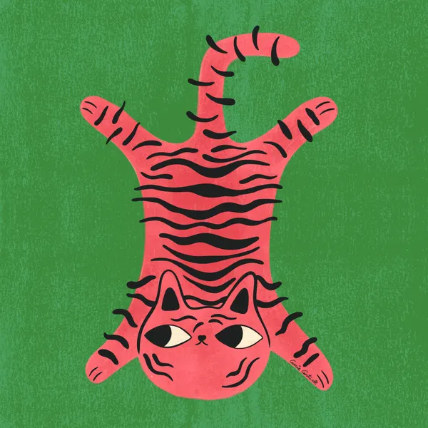 Cat Rug by Carrie Cantwell
