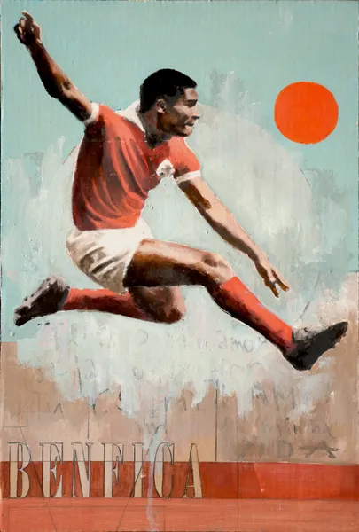 Leaping Soccer Player by David Diehl