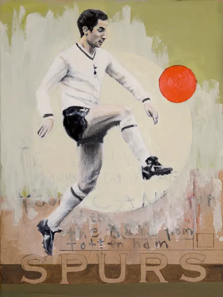 Vintage Soccer Player Kick by David Diehl