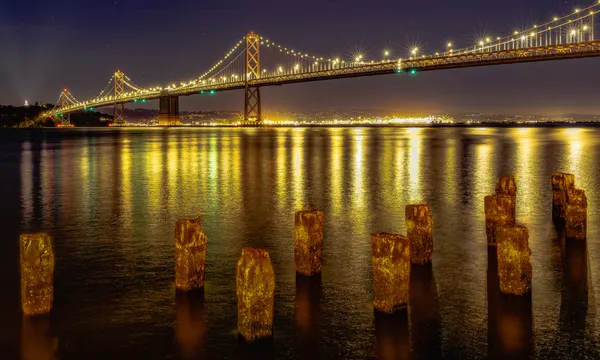 Bay Bridge Night Glow by Rob Ryan