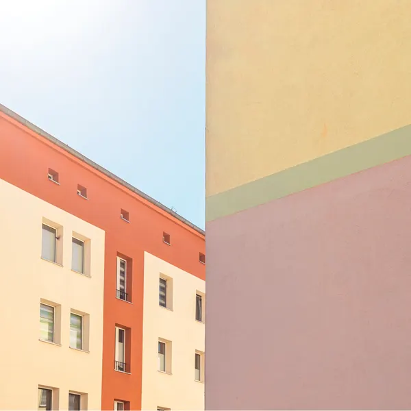 Pastel City Geometry by Michael Schulz-Dostal