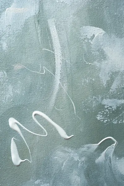 Green and White Acrylic by uplusmestudio