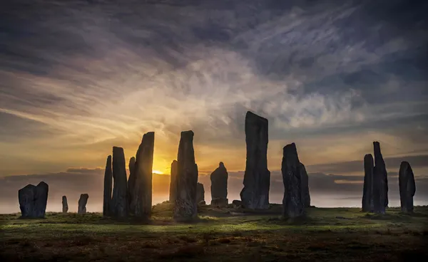 Ancient Stones Sunset Glow by Anne Berger