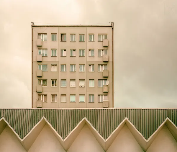 Modernist Building Zigzags by Klaus Lenzen